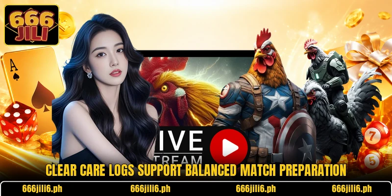 Clear care logs support balanced match preparation Clear care logs support balanced match preparation