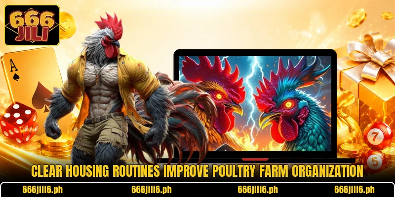 Clear housing routines improve poultry farm organization Clear housing routines improve poultry farm organization
