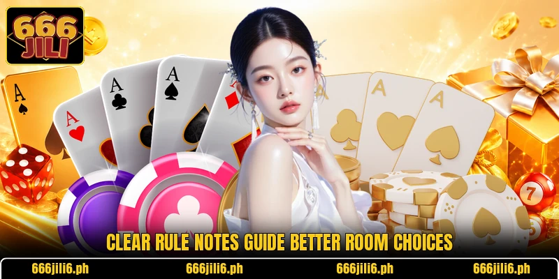 Clear rule notes guide better room choices Clear rule notes guide better room choices