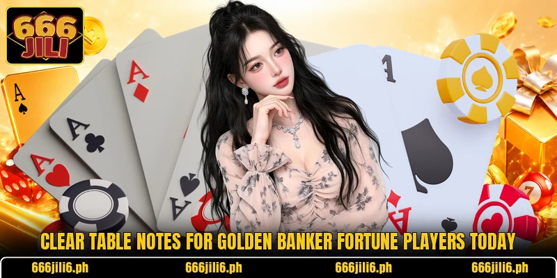 Clear table notes for Golden Banker Fortune players today Clear table notes for Golden Banker Fortune players today