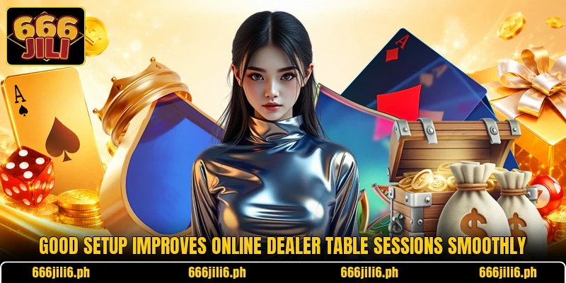 Good setup improves online dealer table sessions smoothly Good setup improves online dealer table sessions smoothly