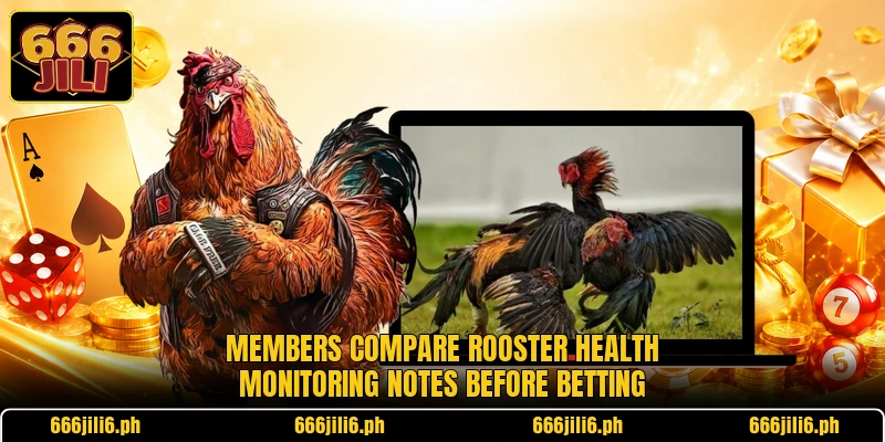 Members compare rooster health monitoring notes before betting Members compare rooster health monitoring notes before betting