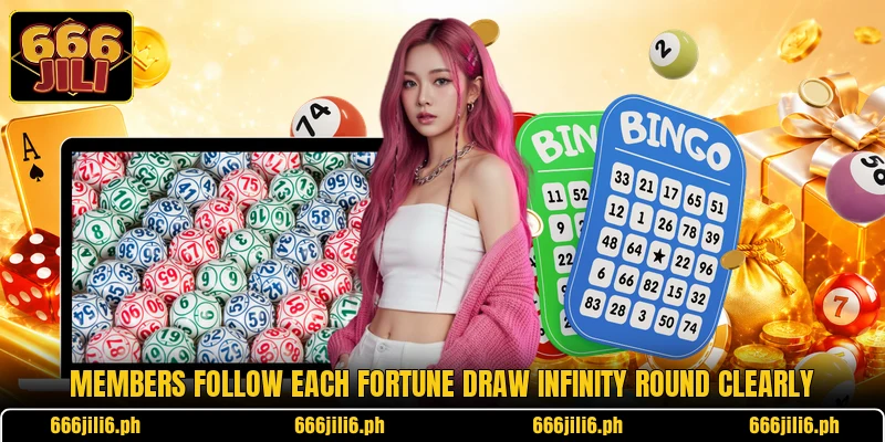 Members follow each Fortune Draw Infinity round clearly Members follow each Fortune Draw Infinity round clearly