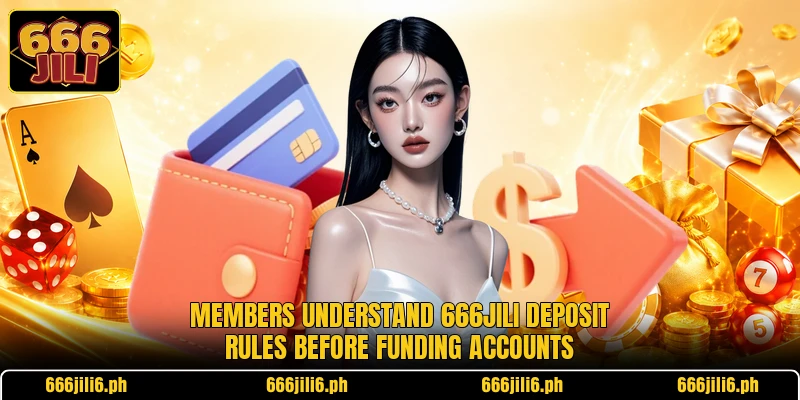 Members understand 666jili deposit rules before funding accounts