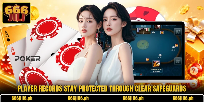 Player records stay protected through clear safeguards