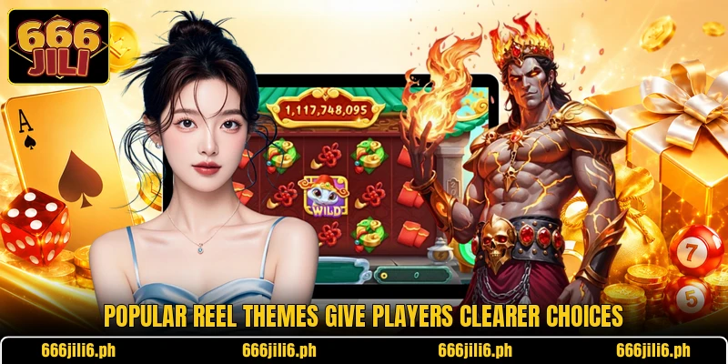 Popular reel themes give players clearer choices Popular reel themes give players clearer choices