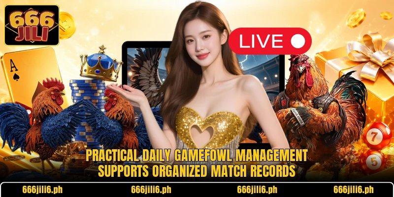 Practical daily gamefowl management supports organized match records Practical daily gamefowl management supports organized match records