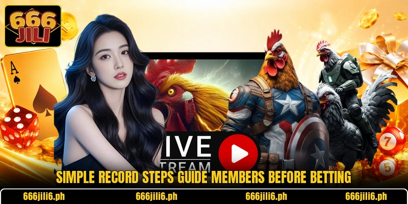 Simple record steps guide members before betting Simple record steps guide members before betting