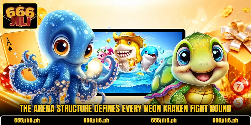 The arena structure defines every Neon Kraken Fight round The arena structure defines every Neon Kraken Fight round
